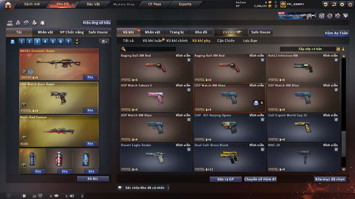 shop acc cf uy tin gia re